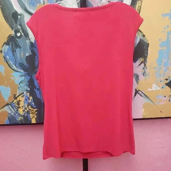 Michael Michael Kors Drape Front Fuchsia Top - Picture 4 of 4
